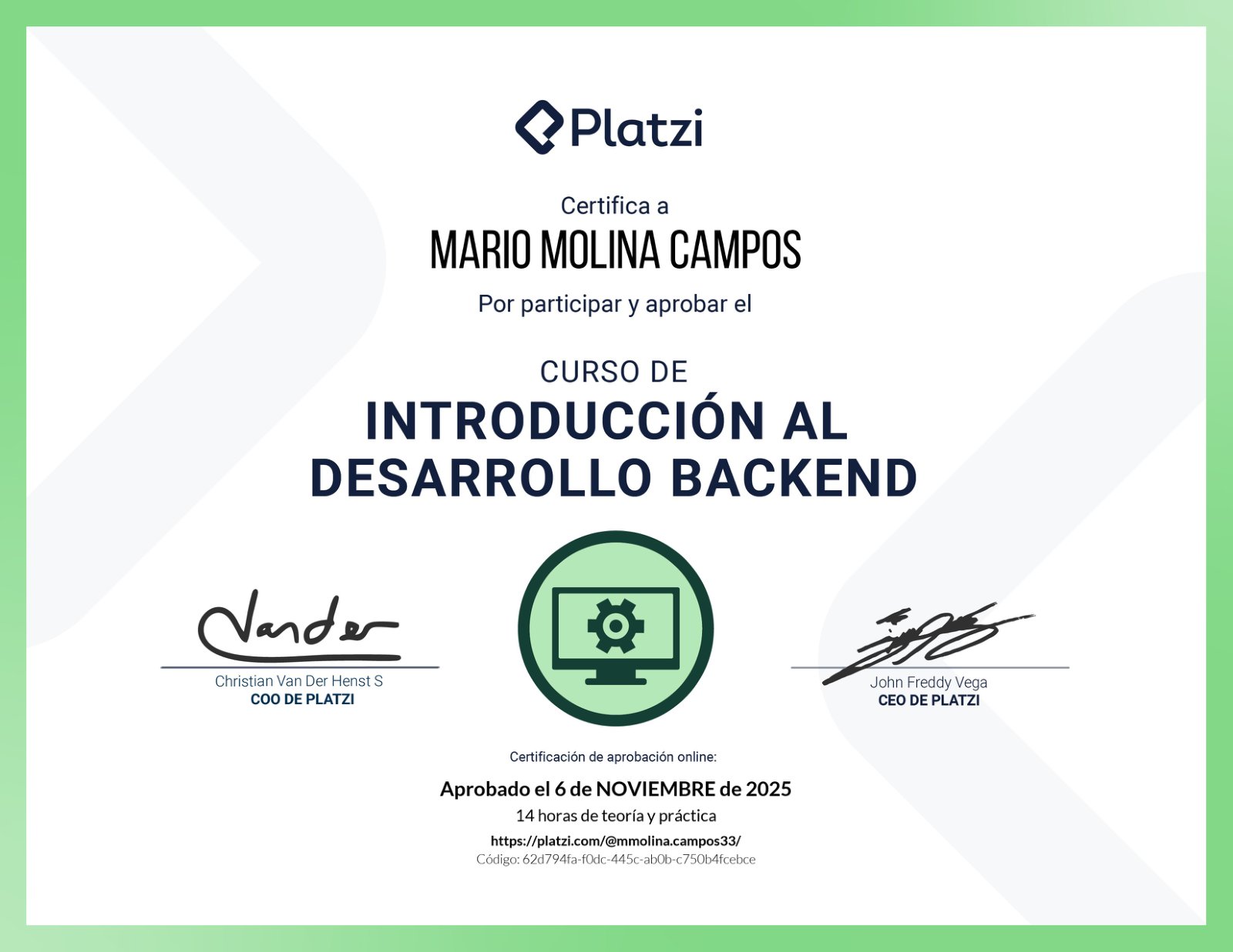 Desarrollo Backend