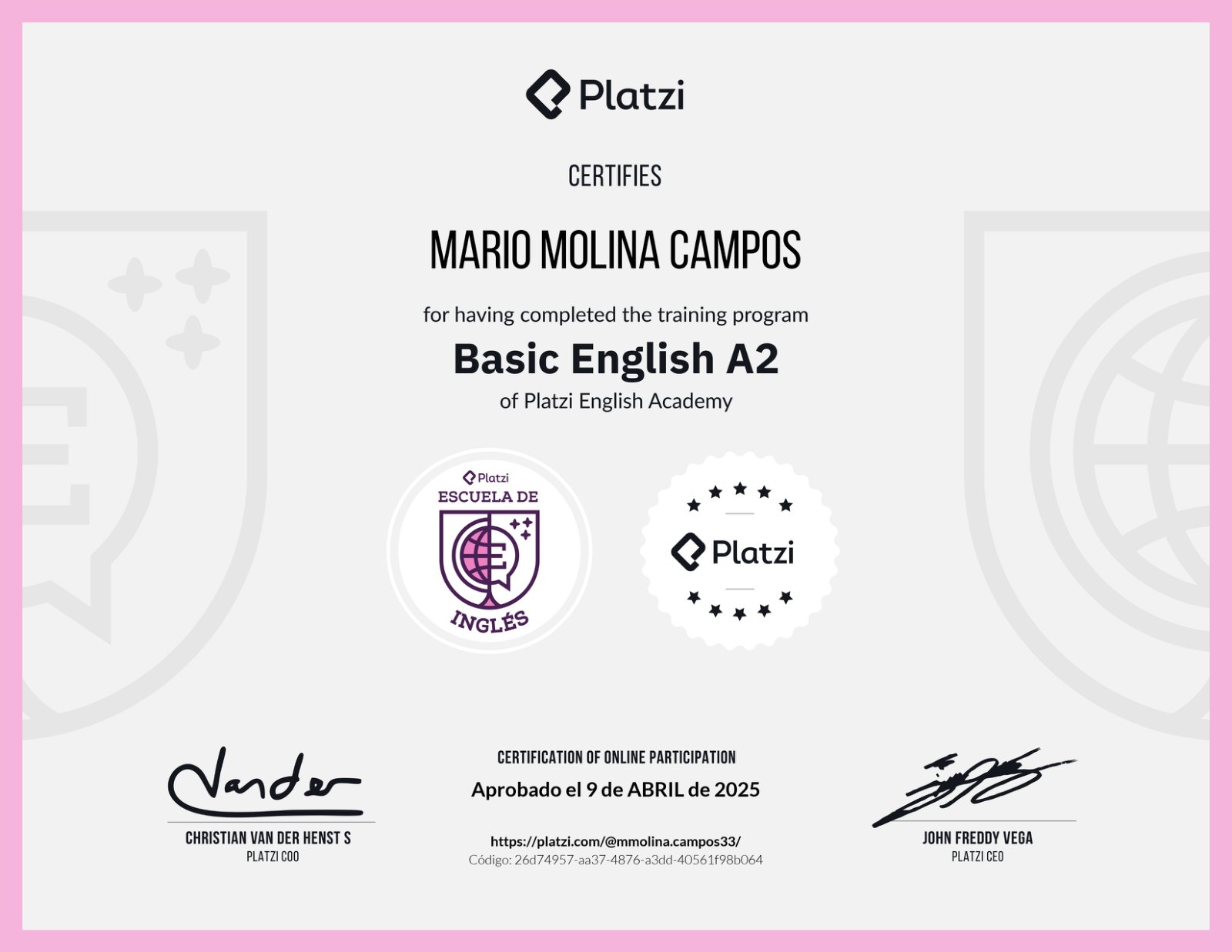 Ruta Inglés Básico A2